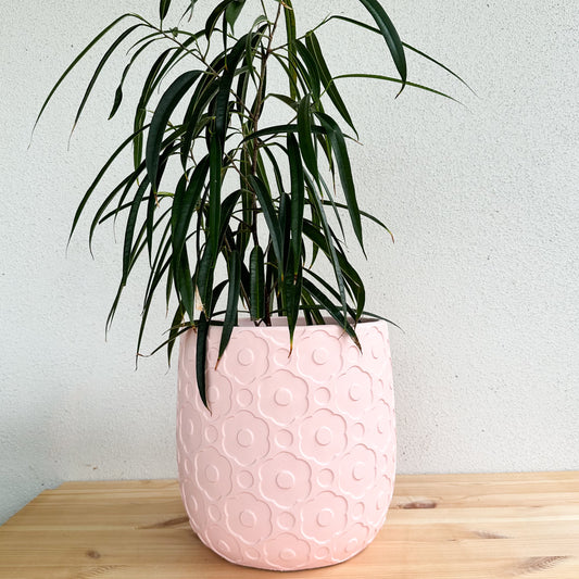 Pastel Pink Primrose Decorative Planter 24 x 24cm
