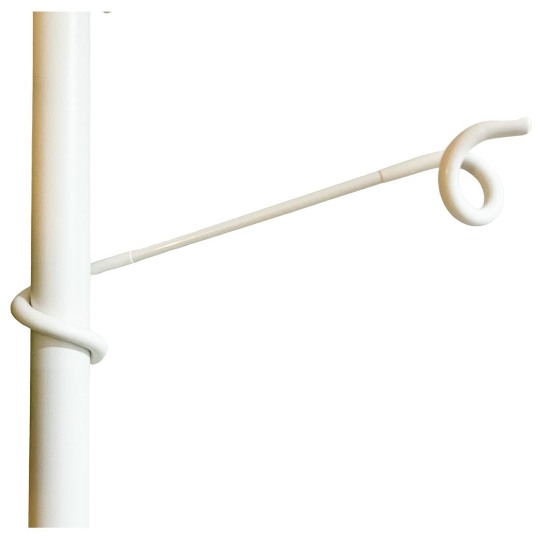 White Plant Pole Hook