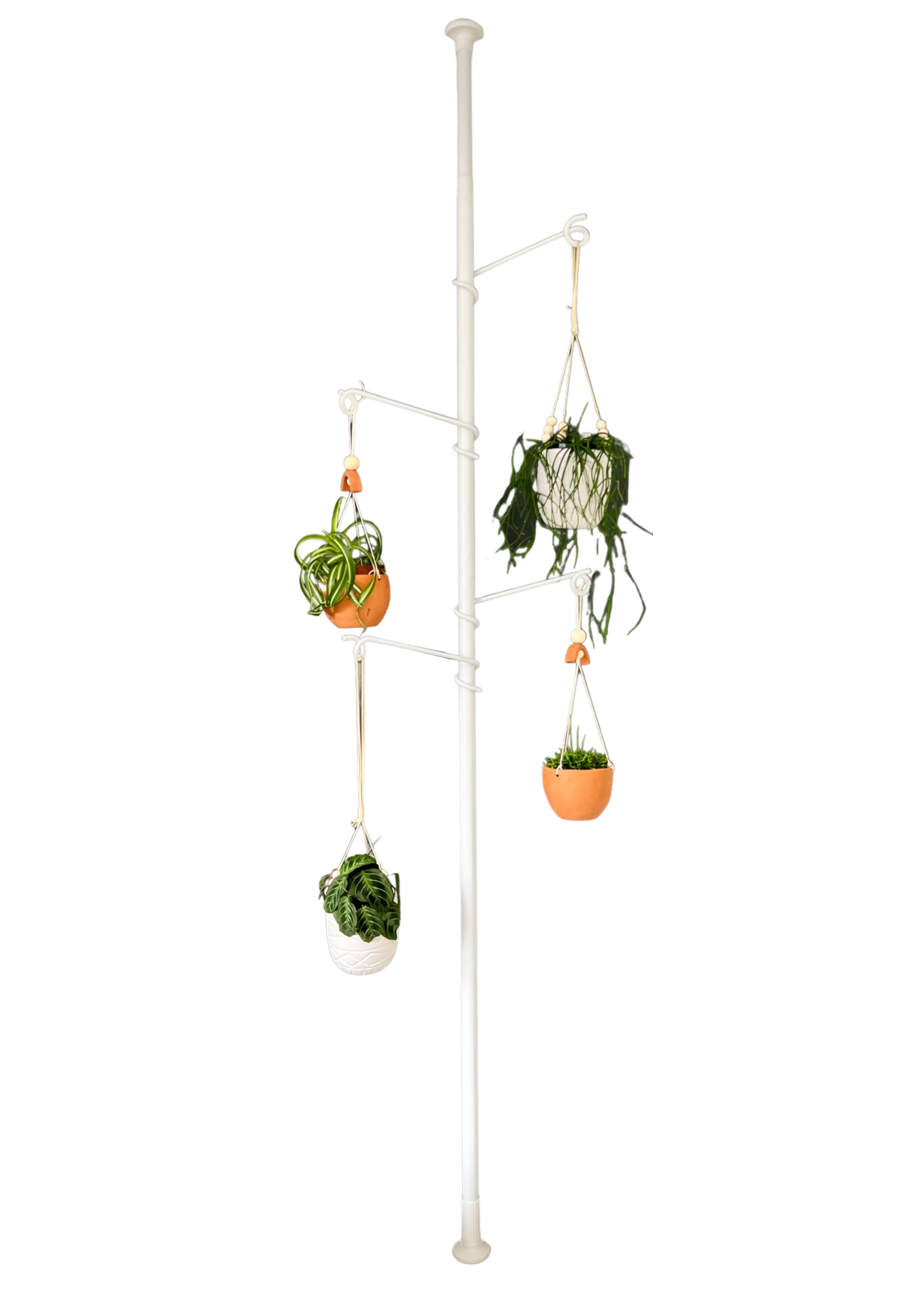 PREORDER- Tension Plant Hanging Pole By The Urban Jungle - White